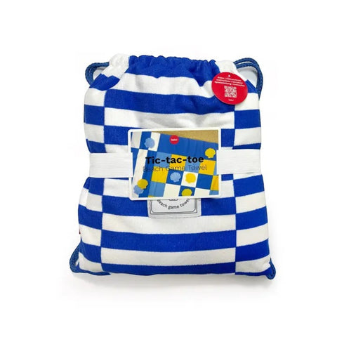 ASCIUGAMANO DA SPIAGGIA CON GIOCO TIC-TAC-TOE ART. 28274 BLU BALVI
