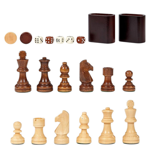 BRETTSPIEL SCHACH DAME BACKGAMMON 003490 DAL NEGRO