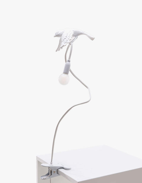 SELETTI 15311 SPARROW-LANDING RESIN USB-LAMPE MIT KLEMME
