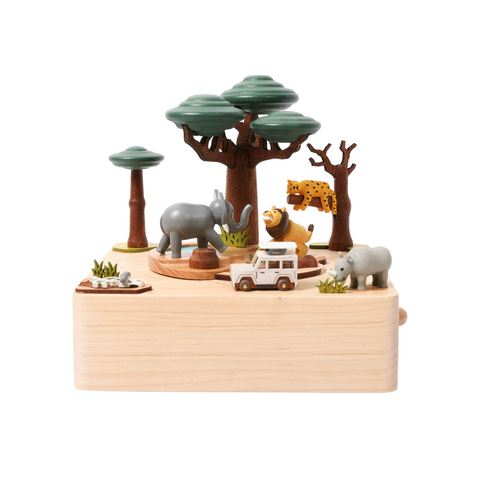 WOODERFULLIFE MUSIC BOX SAFARI M ART. 1060152