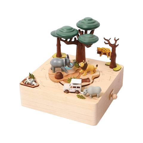 WOODERFULLIFE MUSIC BOX SAFARI M ART. 1060152