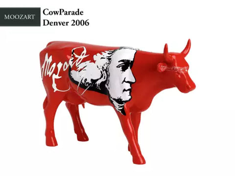 COW PARADE LARGE   H 170 MM X 290MM   MOZART