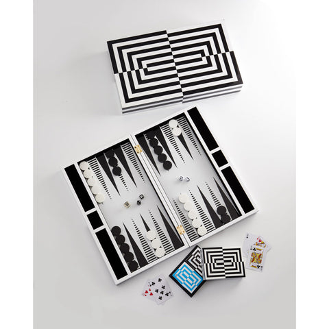 OP ART LACQUER CARD SET ART. 31668 JONATHAN ADLER