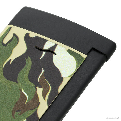 ACCENDINO S.T. DUPONT SLIM 7 CAMO GREEN/BLACK 027750G