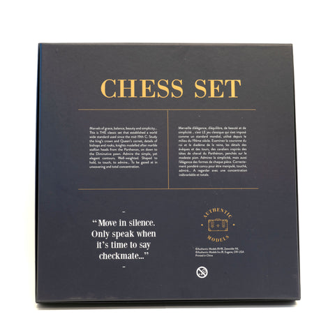 CHESS SET METAL AUTHENTIC MODELS GR033