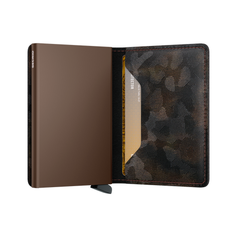 SLIMWALLET JUNGLE BROWN SECRID