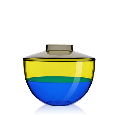 VASO KARTELL SHIBUYA FUME' GIALLO BLU 01221/33