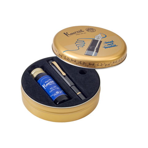 STILOGRAFICA AL SPORT PISTON FILLER STARTER SET EF ART. 11000339 KAWECO BLACK