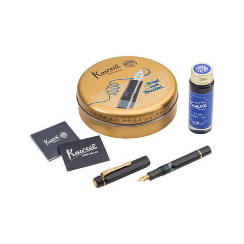 STILOGRAFICA AL SPORT PISTON FILLER STARTER SET EF ART. 11000339 KAWECO BLACK