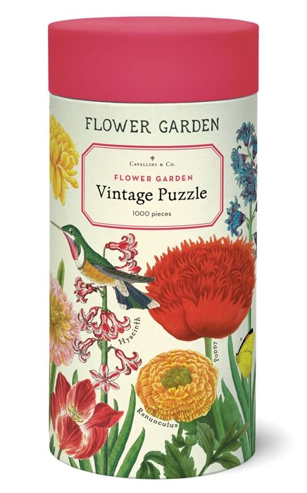 VINTAGE PUZZLE CAVALLINI & CO 1000 PZ 55X70 FLOWER GARDEN PZL/FLRGRD