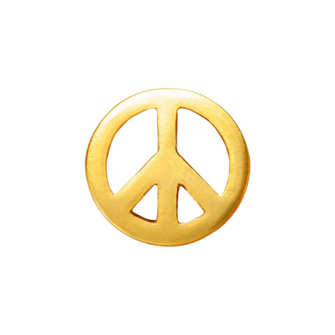 ORECCHINO LULU COPENHAGEN GOLD PLATED 925  LULU1379 PEACE GOLD