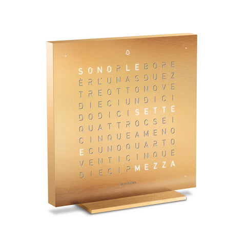 TOUCH-UHR 13,5X13,5 CM GOLDEN LEGEND QLOCKTWO