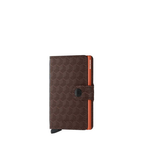 "MINI WALLET OPTICAL BROWN ORANGE SECRID"