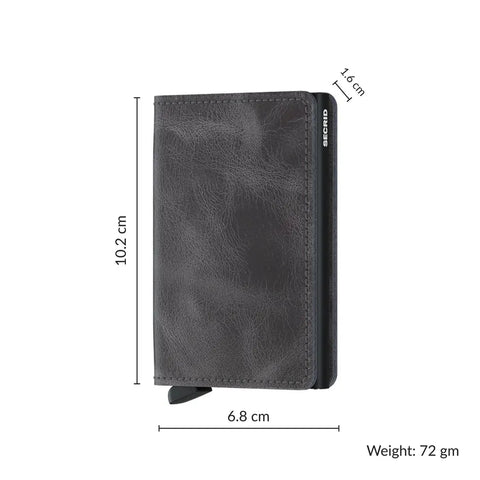 SLIMWALLET SECRID VINTAGE GREY BLACK