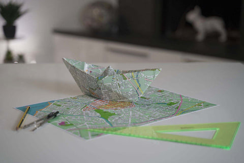 BARCHETTA ORIGAMI  MEDIA MAPS CERAMICHE CRESCENTINI ART. 2514