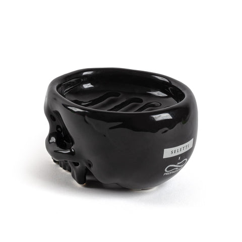 SELETTI BRAINWASH SCHWARZE PORZELLAN-SEIFENSCHALE 13500H