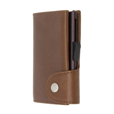 C SECURE SINGLE COIN GUN  VEGETABLE TANNED LEATHER