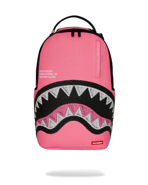 ZAINO SHARK CENTRAL PINK EMBROIDERED ART. 910B9630NSZ SPRAYGROUND