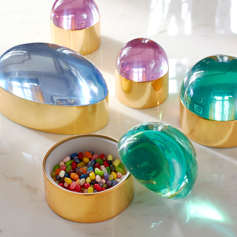 SMALL GLOBO BOX PINK ART. 18971  JONATHAN ADLER MULTICOLOR