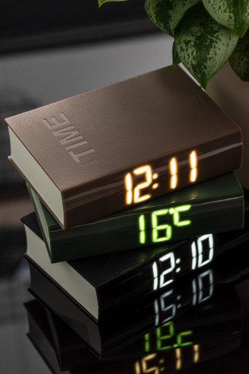 ALLARM CLOCK BOOK LED KARLSSON BLACK