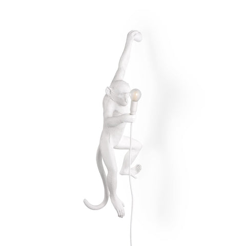 SELETTI RESIN LAMP MONKEY LAMP Cm.37X20,5 H.76,5 HANGING LEFT HAND