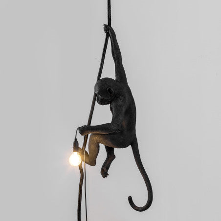 LAMPADA SELETTI MONKEY OUTDOOR BLACK CON CORDA 14923