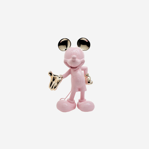 LEBLON DELIENNE MICKEY WELCOME PASTEL PINK & ROSE GOLD 30CM ART. DISST03002PRSOR