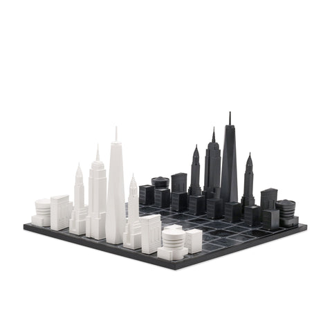 SKYLINE CHESS ACRYLIC NEW YORK EDITION (WITH NEW YORK MAP BOOARD) 054