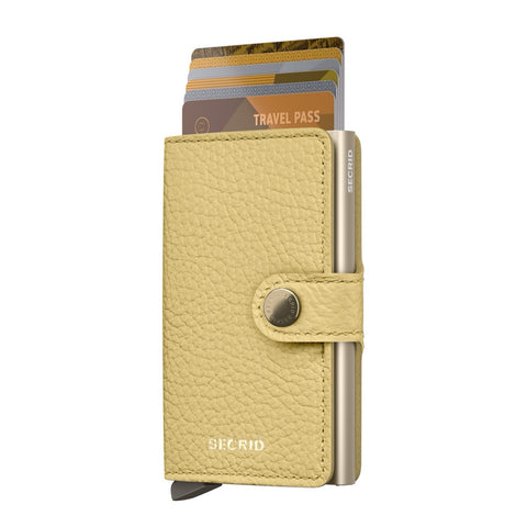 MINIWALLET PEBBLE BUTTER YELLOW SECRID