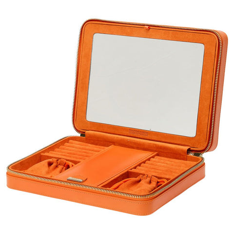 WOLF MARIA LARGE ZIP CASE TANGERINE 766139