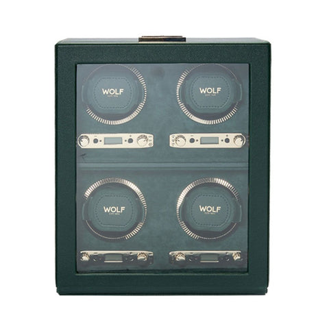 WOLF BRITISH RACING 4 PIECE WATCH WINDER GREEN 793041