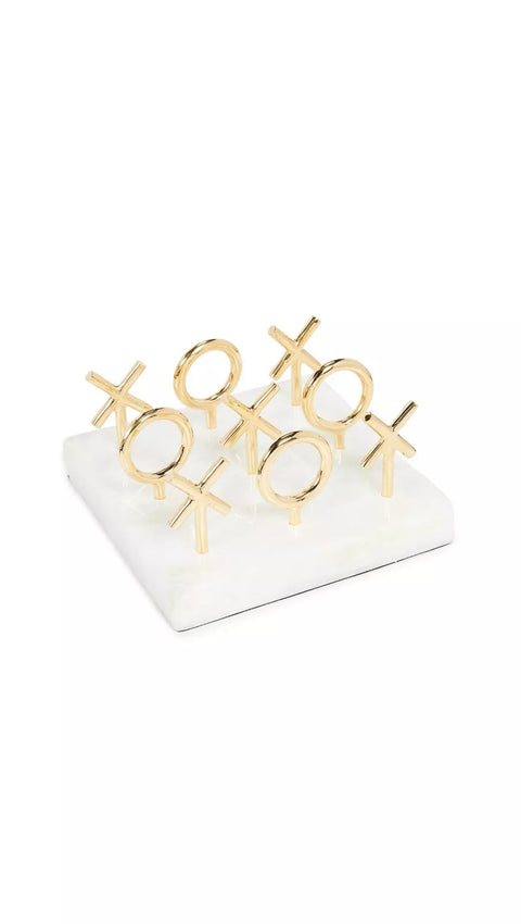 JONATHAN ADLER BRASS TIC-TAC-TOE SET ART. 17430