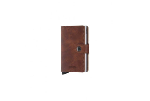 MINIWALLET SECRID VINTAGE BRAUN
