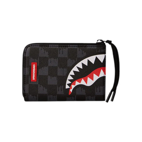 SPRAYGROUND DRIP CHECK SHARK WALLET 910W6575NSZ