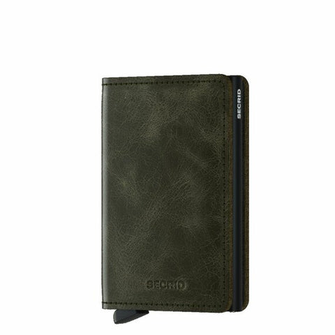 SLIMWALLET SECRID VINTAGE OLIVE BLACK