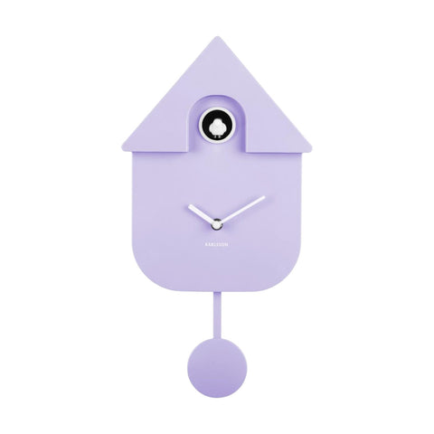 OROLOGIO WALL CLOCK MODERN CUCKOO KA5768SP SOFT PURPLE KARLSSON