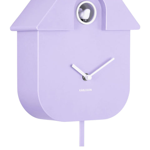OROLOGIO WALL CLOCK MODERN CUCKOO KA5768SP SOFT PURPLE KARLSSON