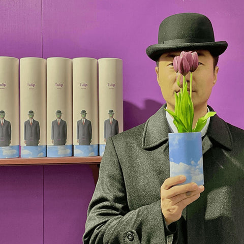 NODITO MAZZO DI TULIPANI PROFUMATI MAGRITTE EDITION PURPLE