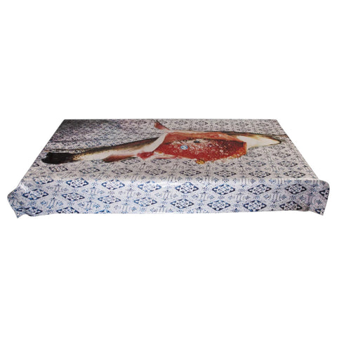 TOVAGLIA IN VINILE + COTONE STAMPATA TOILETPAPER 02035 PESCE SELETTI
