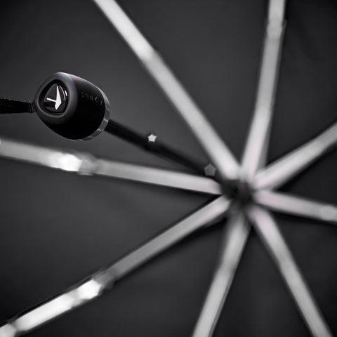 OMBRELLO SENZ MINI PURE BLACK REFLECTIVE