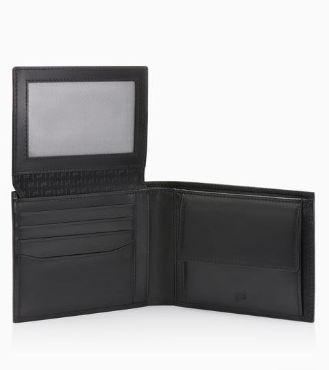 PORSCHE DESIGN WALLET WITH COIN PURSE BLACK LEATHER