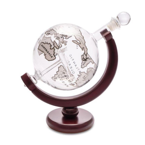 Balvi Globe Whiskykaraffe aus Glas/Holz 