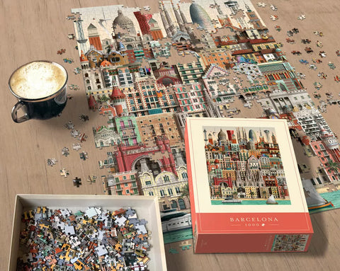 MARTIN SCHWARTZ PUZZLE 1000 PZ 50X70 CM BARCELONA