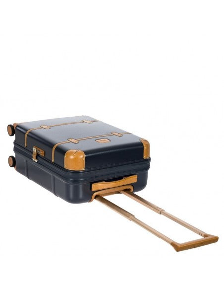 "BRIC'S BELLAGIO IATA TROLLEY 38X55X23 BLAU/LEDER"