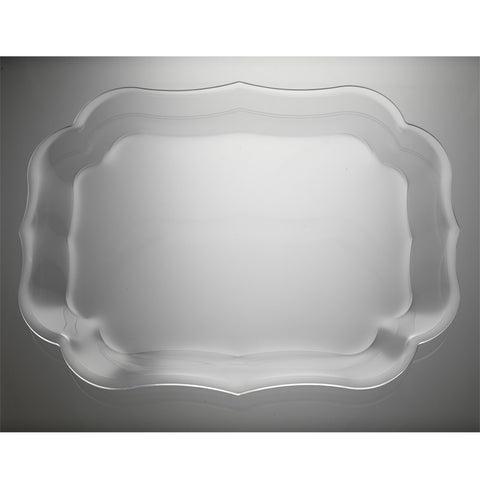 "MARIO LUCA GIUSTI TRANSPARENT DELLA ROBBIA TRAY"