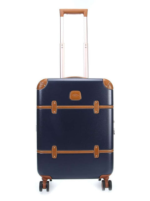 "BRIC'S BELLAGIO IATA TROLLEY 38X55X23 BLAU/LEDER"