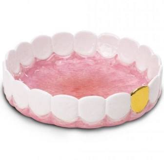 SELETTI ASHTRAY IN DOLOMITE HOLY SMOKES BLOW DIAM. CM. 20 H. 5.5