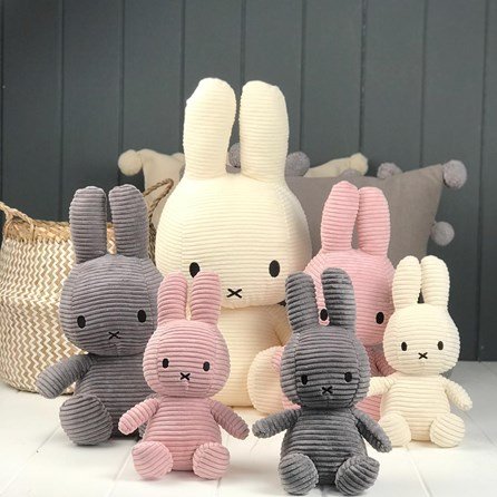 "NIJNTJE MIFFY SITTING CORDUROY CM 33 13" PINK"