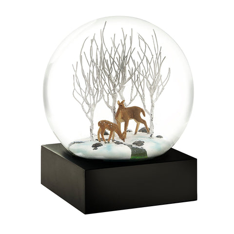 COOL SNOW GLOBE DEER IN WOODS CS122-DEER