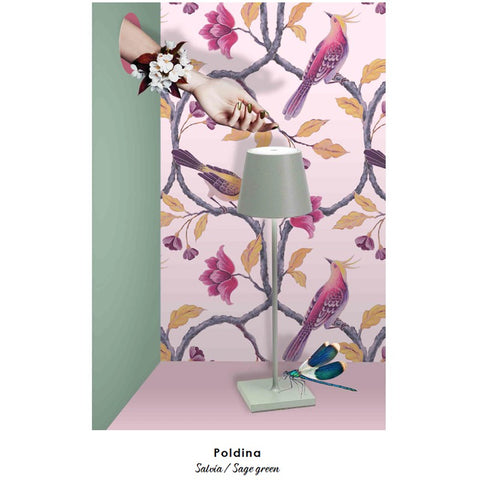 POLDINA PRO TABLE LAMP SAGE GREEN ART LD340G3